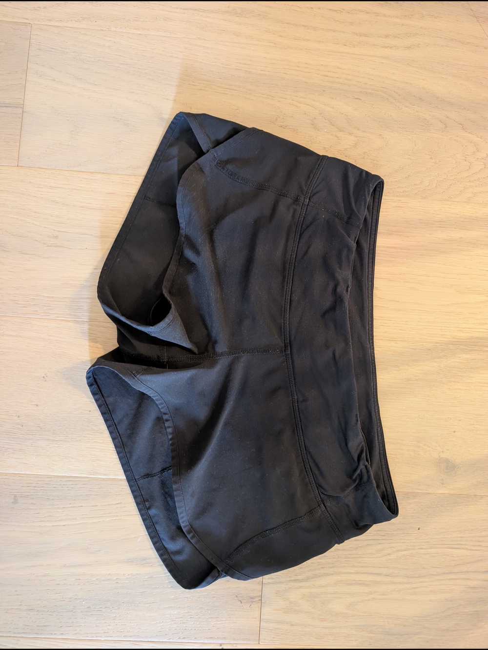 lululemon athletica Black Lined Women's Athletic Shorts